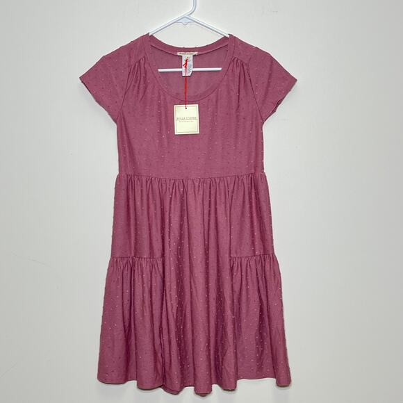 NWT Rolla Coster Dress Stretchy Textured Swiss Dot Material Short Sleeve Medium - Picture 1 of 4